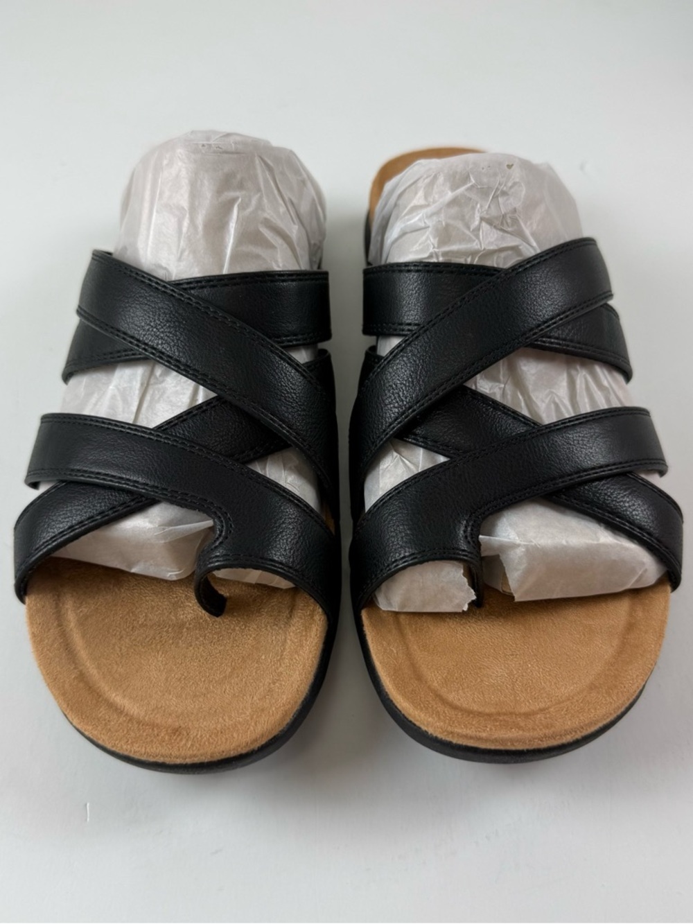 Easy Spirit Westly Strappy Slip-On Sandals Womens 10M Black Smooth NWT - Picture 3 of 11